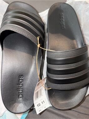adidas Black Adilette Shower Slide Sandals